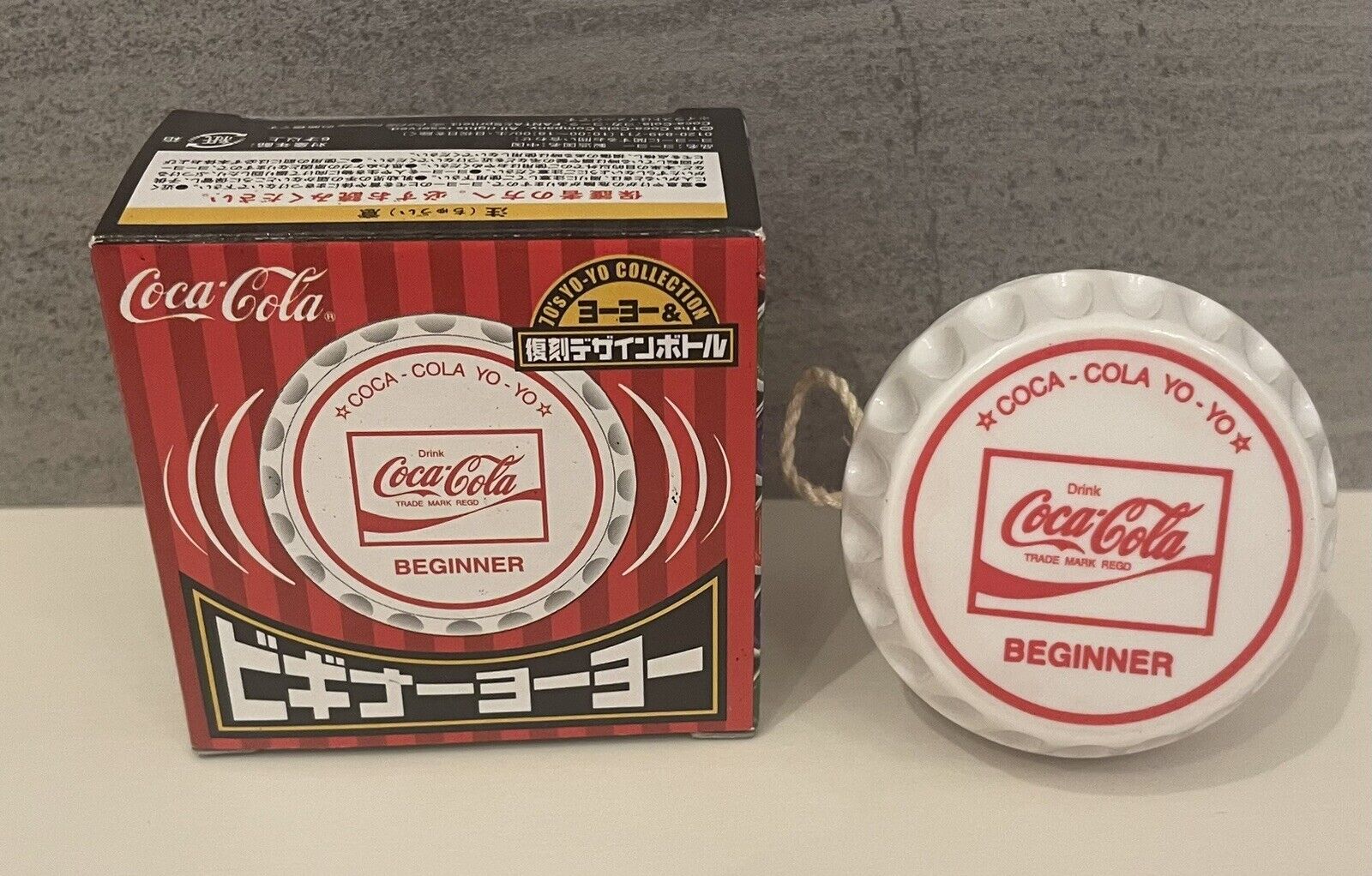 COCA COLA Spinner YO-YO Beginner Japanese Edition,2005,white color,rare☆