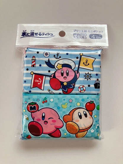 Kirby Stickers Folding Papers Zip bags Balloons Towel Handkerchief Tissues Set