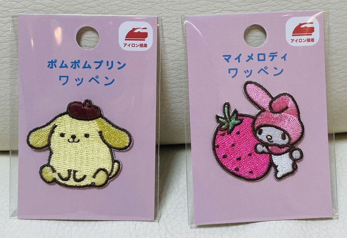 My Melody and Pompompurin Iron on Patch,New,Japan Limited