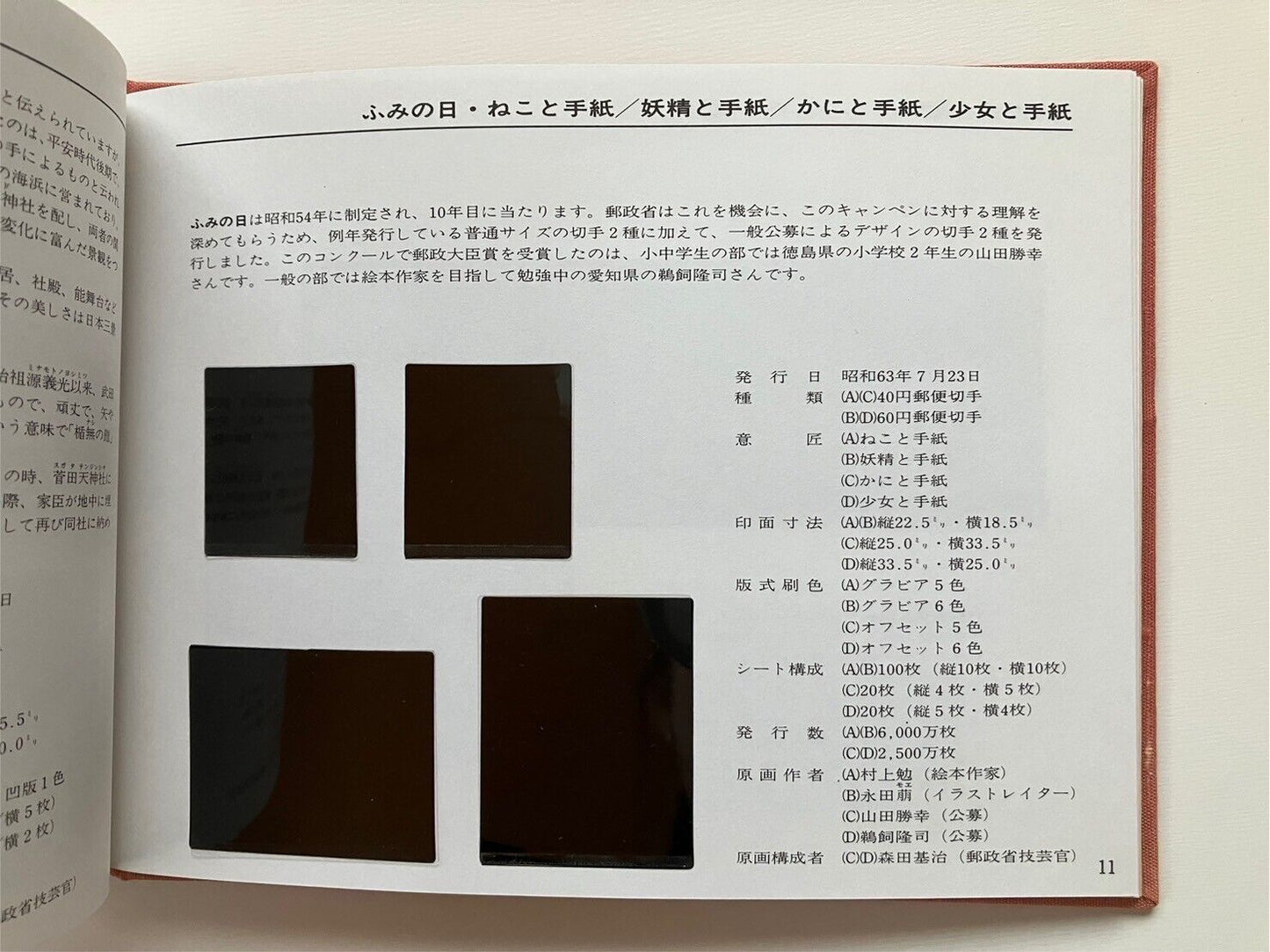 Japanese Stamp album 1988 WITHOUT STAMPS in Japanese and English Language