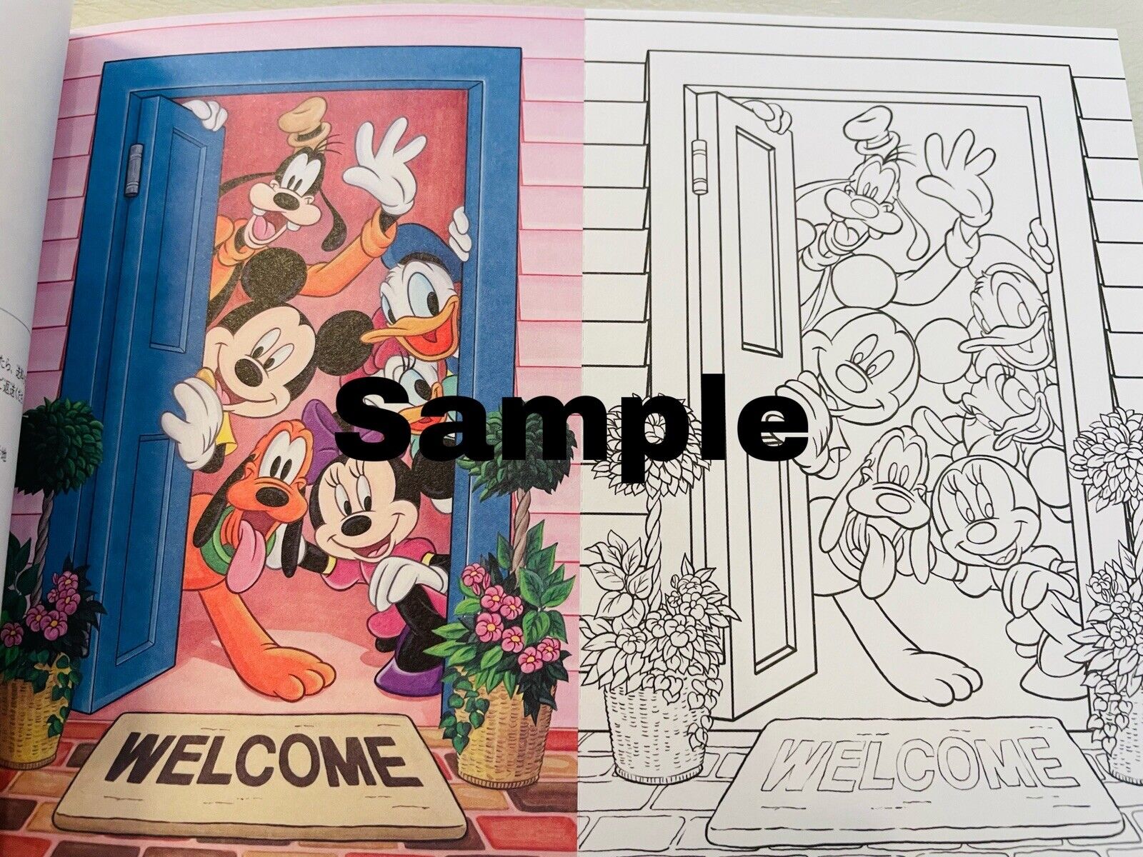 Disney Postcards Coloring Book Japanese Edition new