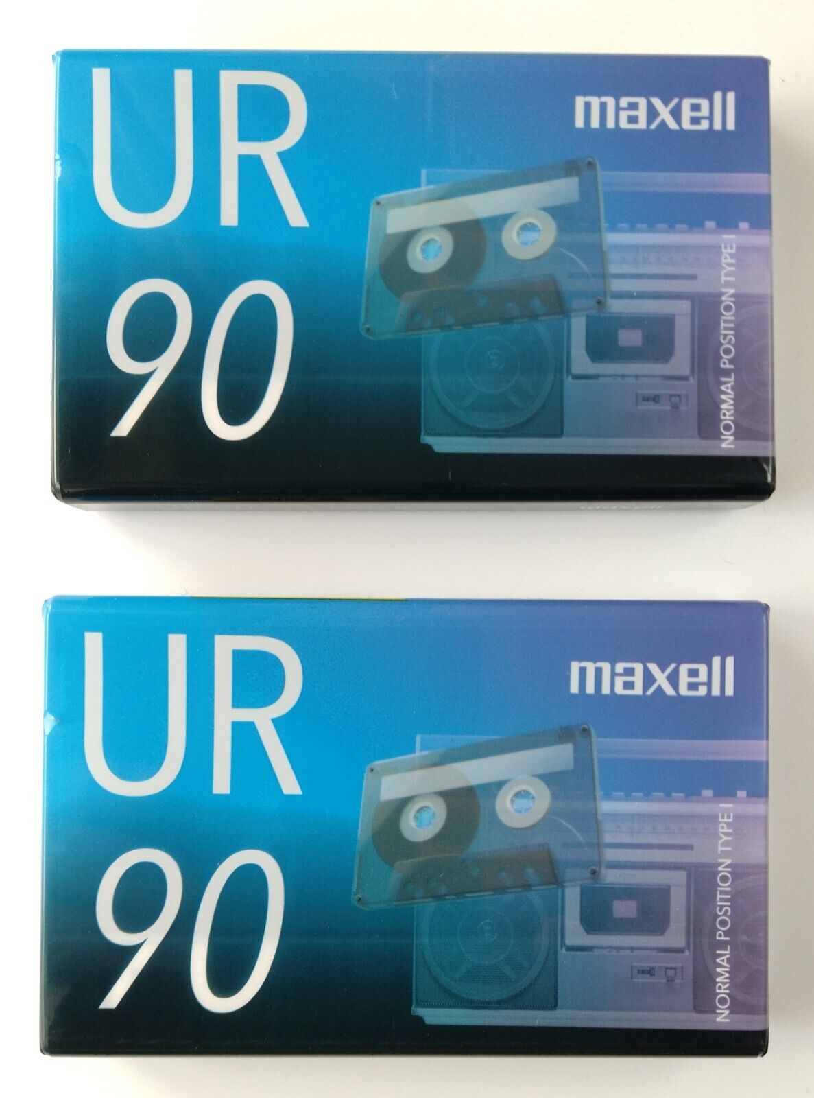 Maxell Cassette Tape UR90 2 Pieces UR-90N New Sealed