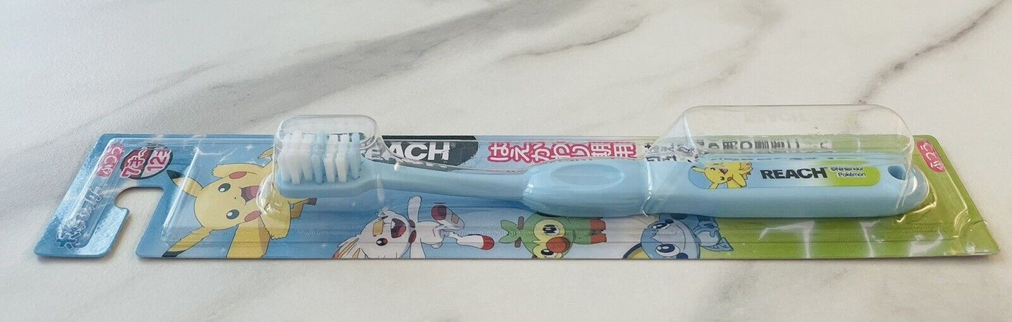 Pokemon Pikachu Toothbrushes for 7 to 12years old kids 2 pieces white and blue