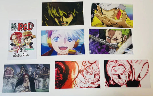 ONE PIECE Film Red postcards/set of 8 postcards/New,sealed/from Japan