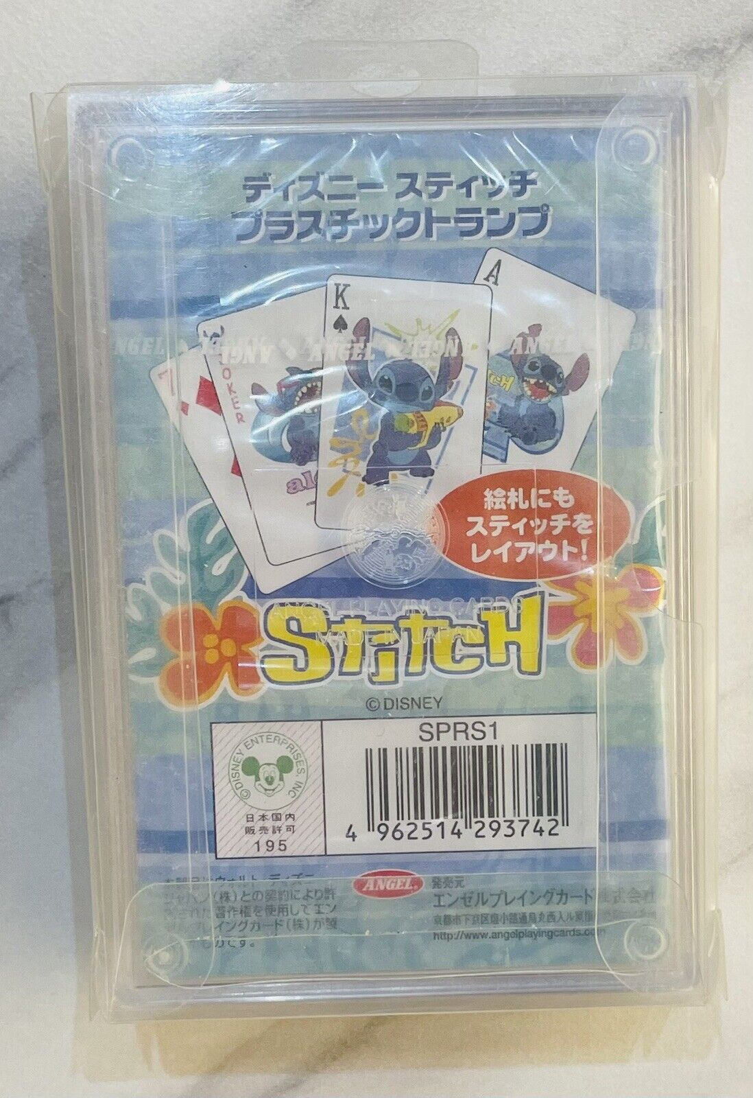 Disney Stitch Plastic playing cards,from Japan,new sealed.Rare