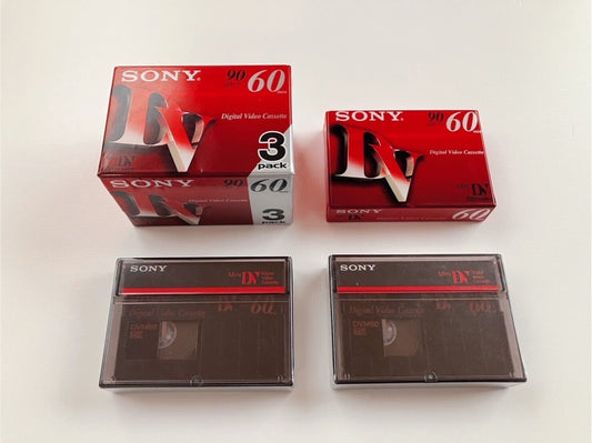 Sony mini DV tape cassette 60 minutes 6pcs (DVM60)