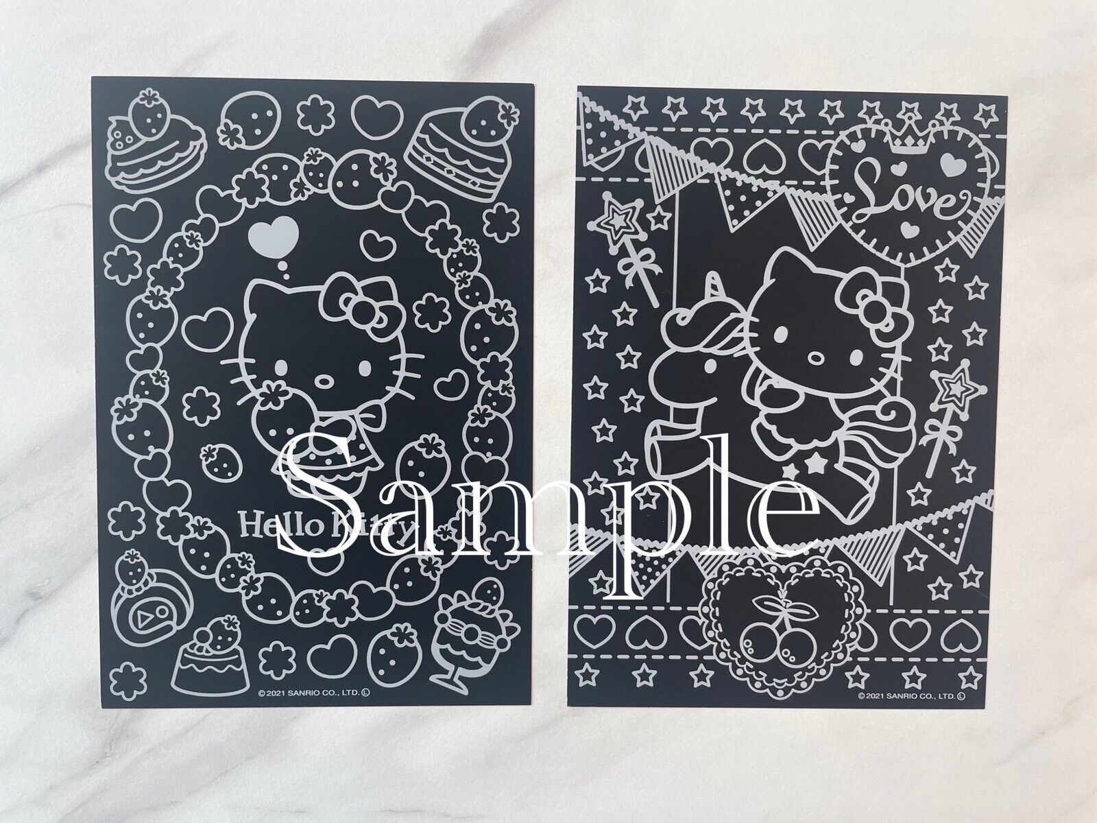 Sanrio Hello Kitty Scratch Art 4 sheets so cute ♡ New