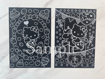 Sanrio Hello Kitty Scratch Art 4 sheets so cute ♡ New
