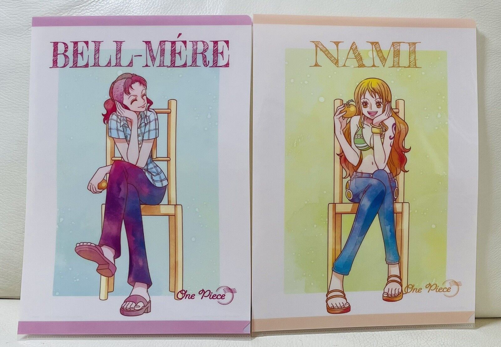 ONE PIECE File Folders NAMI and BELL-MERE,2 pieces.A4 Size Direct from Japan