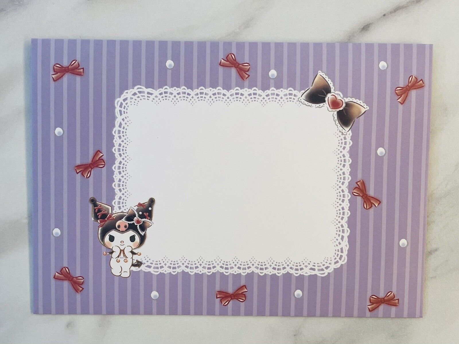 Sanrio Kuromi Birthday Card Set ♡ Pop up card Stickers Envelope