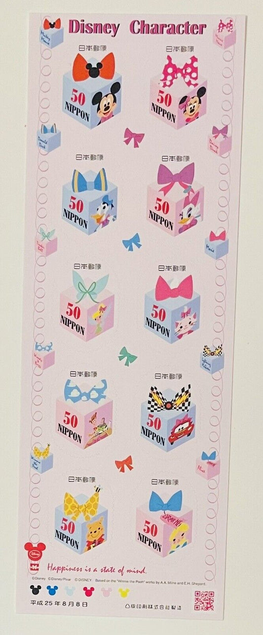 Disney Characters Postage Stamps/Japan/50yen×10/2013/Very good condition