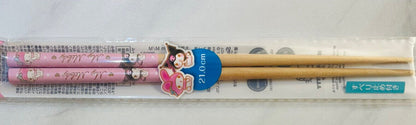 Hello Kitty and My Melody Chopsticks Made of Wood 21cm from Japan