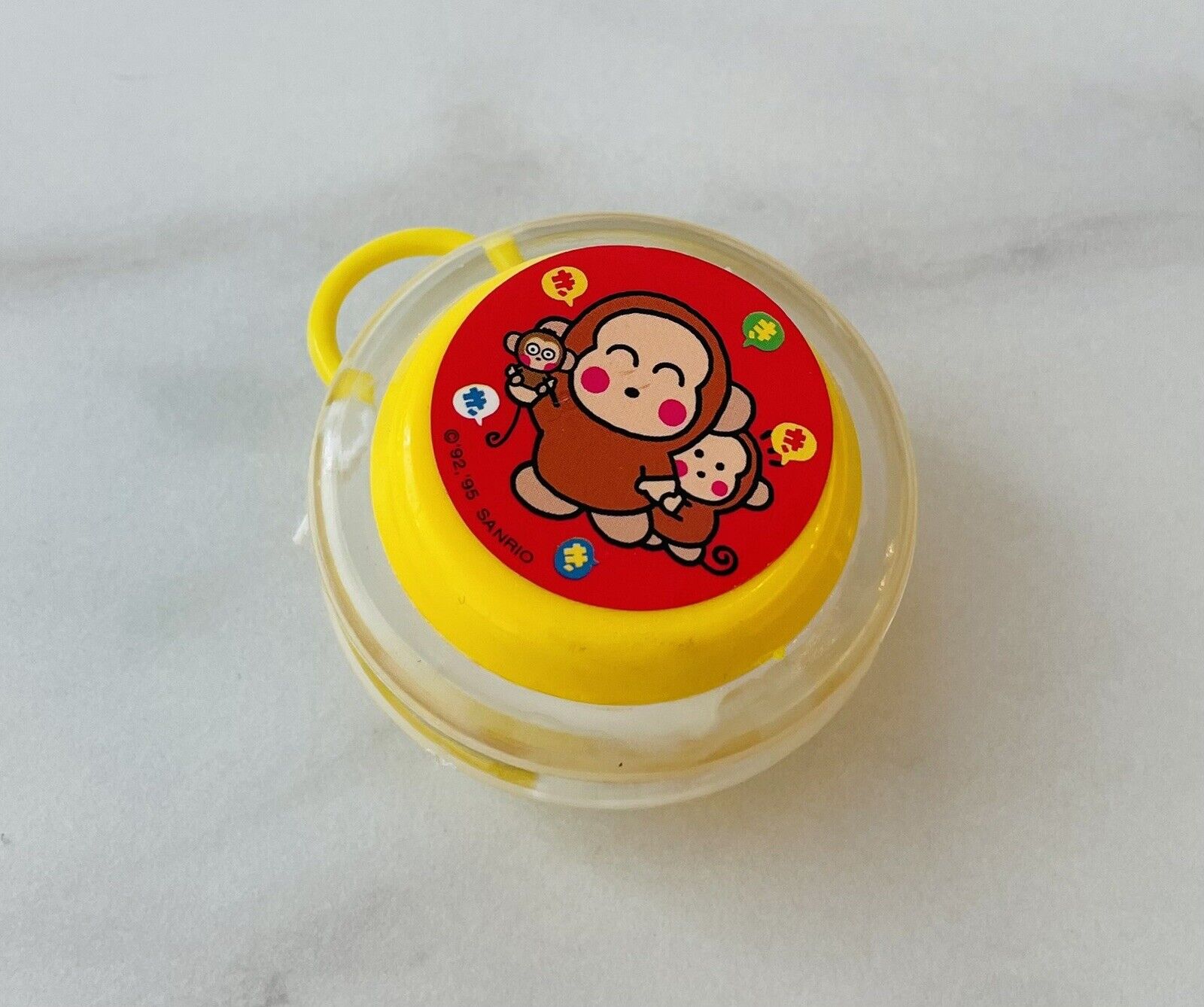 Sanrio retro YO-YO spinner OSARU NO MONKICHI made in 1995 cute monkey♡new sealed