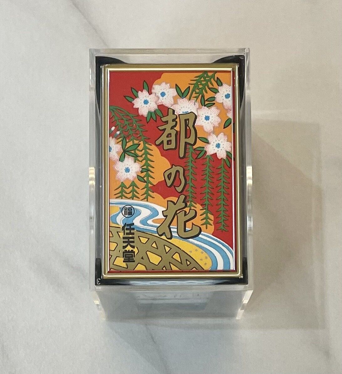 Nintendo Hanafuda Miyakonohana 都の花　Japanese Playing Cards Flower Cards Black New