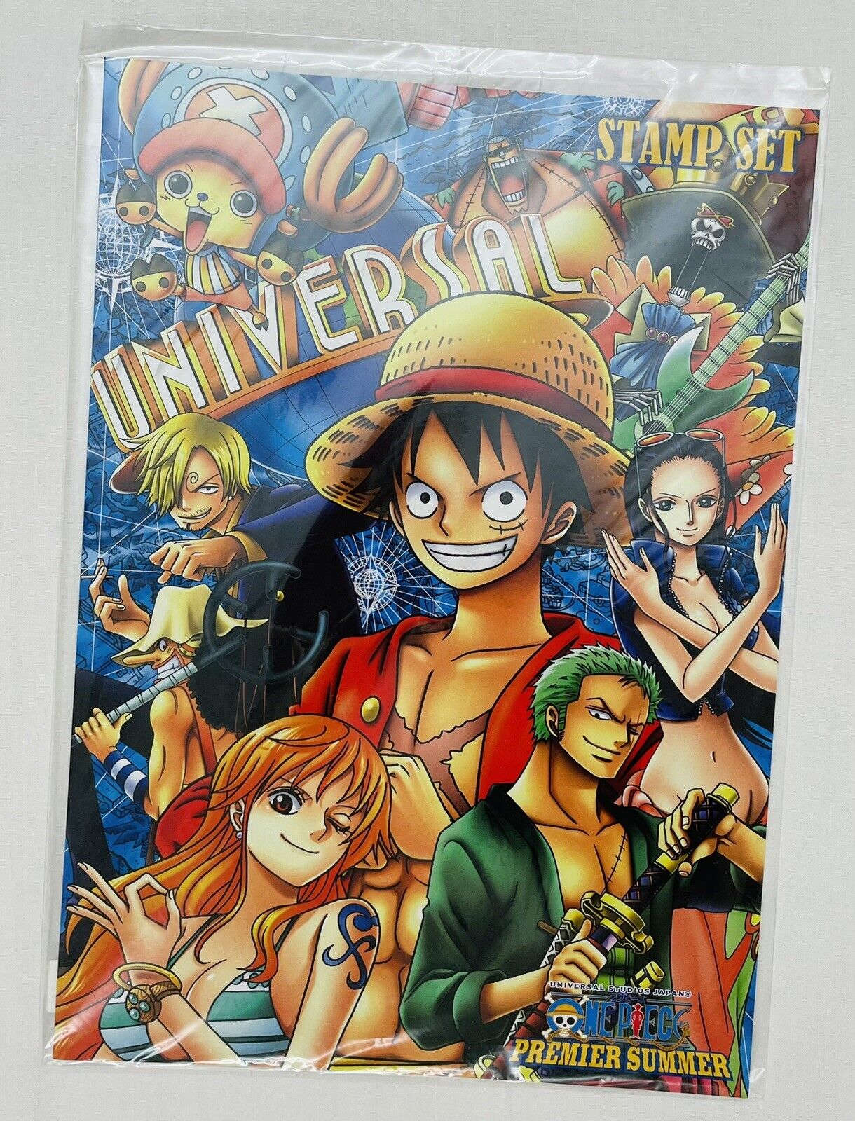 ONE PIECE Premier Stamp Set Universal Studio Japan Limited Very Rare☆New Sealed