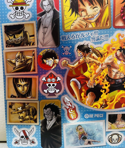 One Piece stickers sheet/big size/2011/Rare/from Japan/good condition