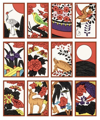 Nintendo Hanafuda Tengu Red Japanese Playing Cards Flower Cards New