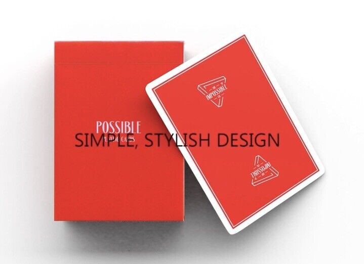 Possible Playing Cards.Red.by Impossible co.