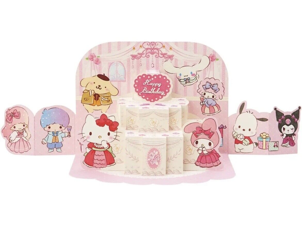Sanrio Characters Birthday Card ♡ Pop up card