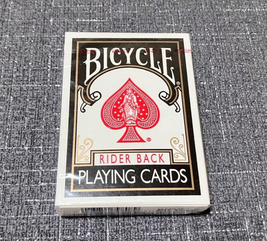 BICYLE RIDER BACK Playing Cards Black New Sealed