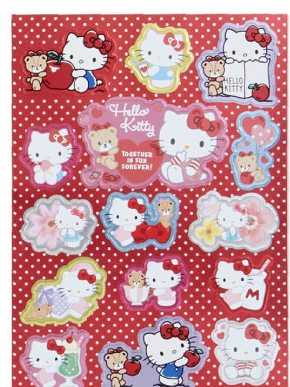 Hello Kitty Stickers 201 pieces,8 sheets.new.made In Japan