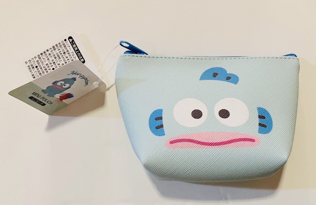 Sanrio Hangyodon Small Pouch Coin Purse New  Zipper Bag from Japan