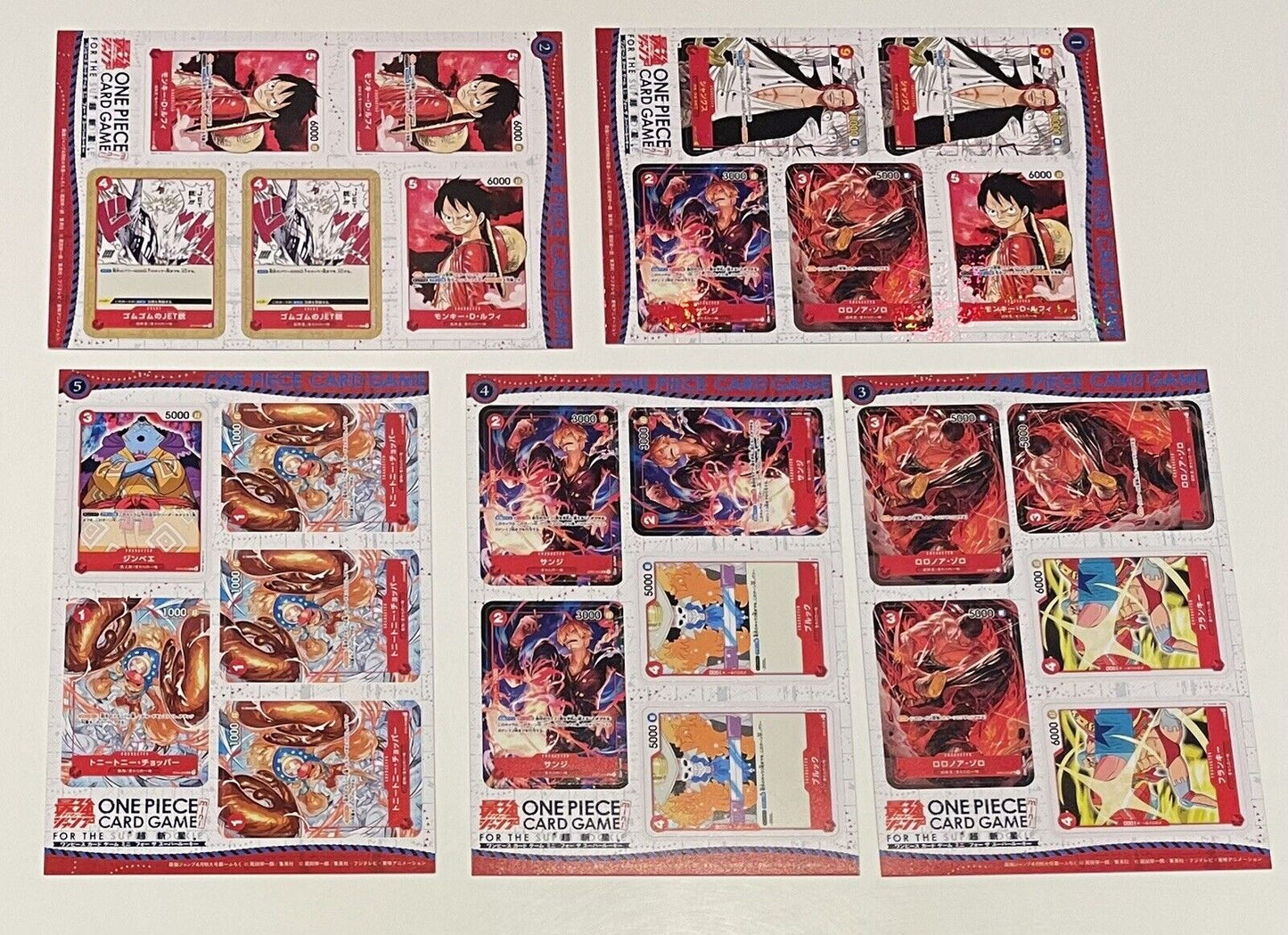 ONE PIECE Card Game 25mini cards and 5 Don cards and a poster by Saikyo jump