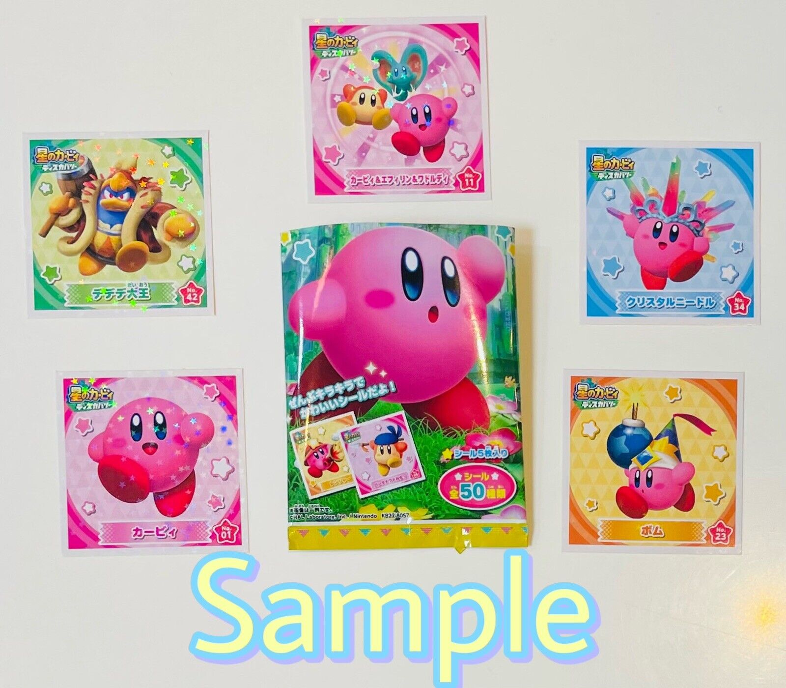 Kirby stickers, Folding Papers(Origami,Chiyogami) and Waddle Dee Zip bags