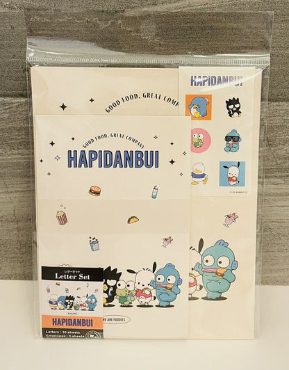 Sanrio HAPIDANBUI Letter Set and Washi Tape New Sealed from Japan