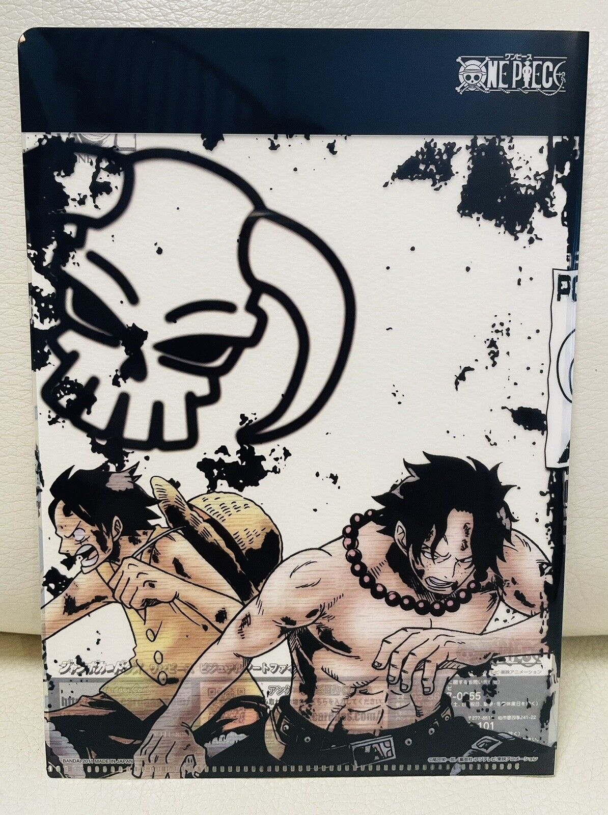 ONE PIECE file folder and a big card/2011/Rare/from Japan/Luffy and Ace