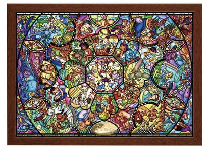 Disney Stained Glass Jigsaw Puzzle 1000 Pieces,All Stars,World's Smallest New