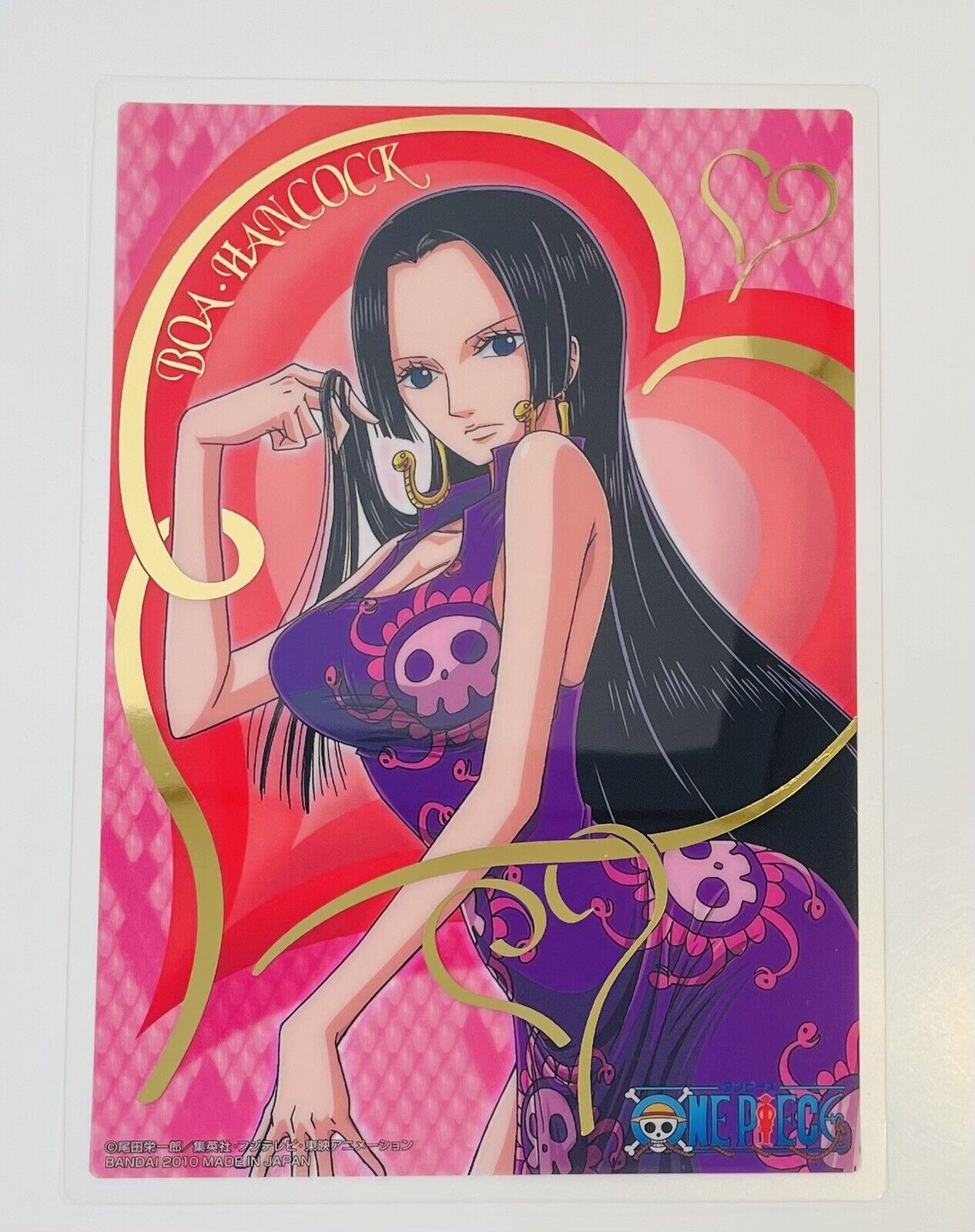 ONE PIECE Boa Hancock,plastic board/2010/Rare/Sexy☆/from Japan