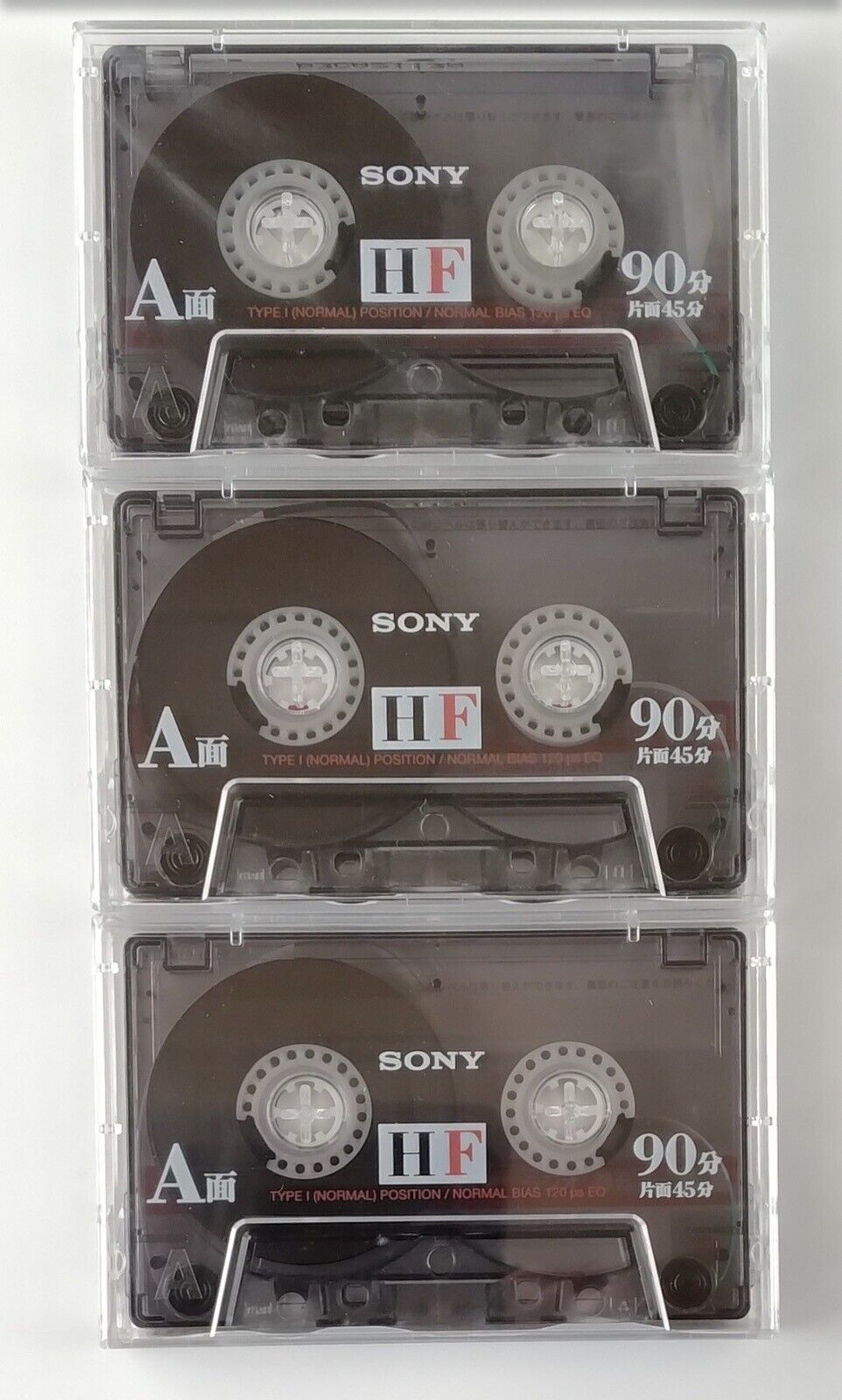 Sony Cassette Tape HF90 3 Pieces 3C-90HFA New Unsealed