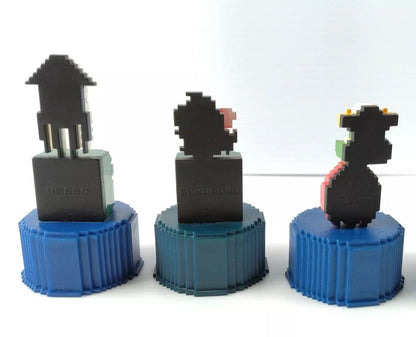 PEPSI Super Mario Bros. Dot Bottle Cap set of 3