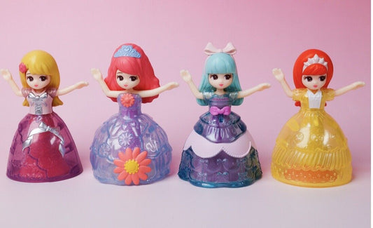 Crystal Licca chan Dolls,4 Pieces,Mcdonald's Happy Toy,2023.with special DVD.