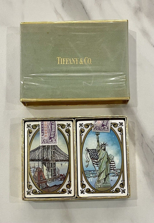 Vintage Tiffany & Co.Playing Cards,2 decks,unused for playing.very rare.