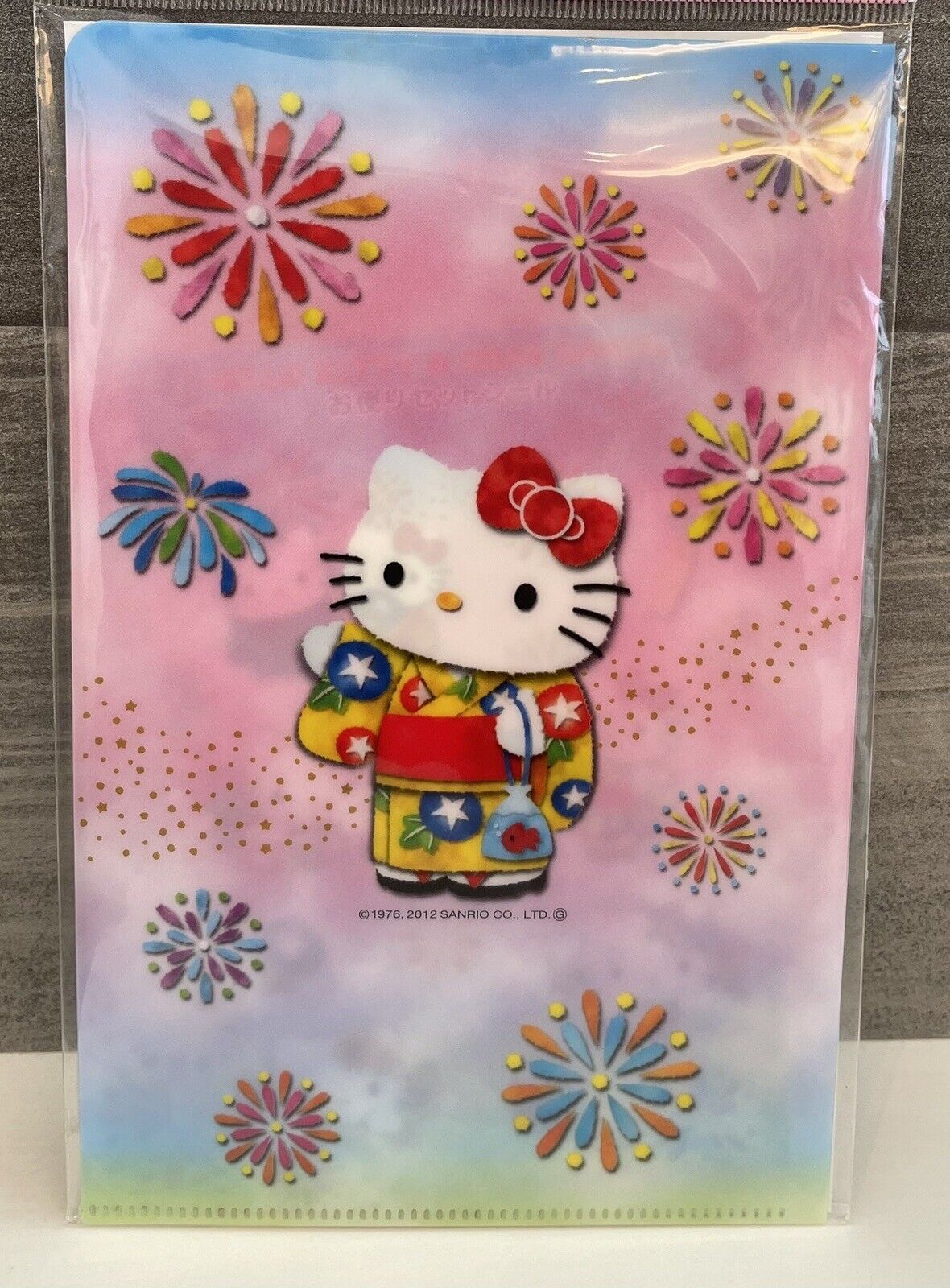 Hello Kitty letter set 10 postcards Sticker sheet and file folder 2012 Rare☆