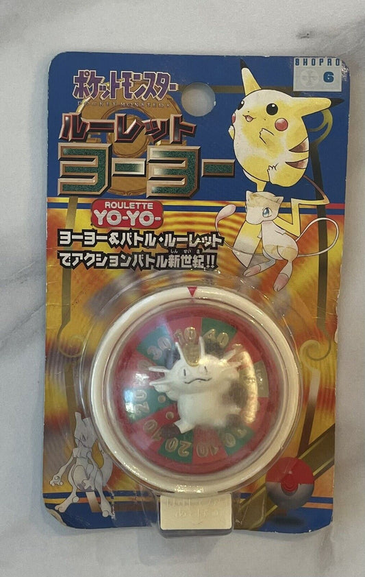 Vintage Pokemon Roulette YO-YO Meowth Very Rare unused for playing.