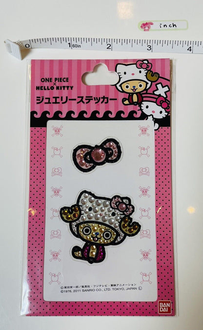 One Piece and Hello Kitty  stickers 2011/Very Rare☆/Jewelry sticker/Japan