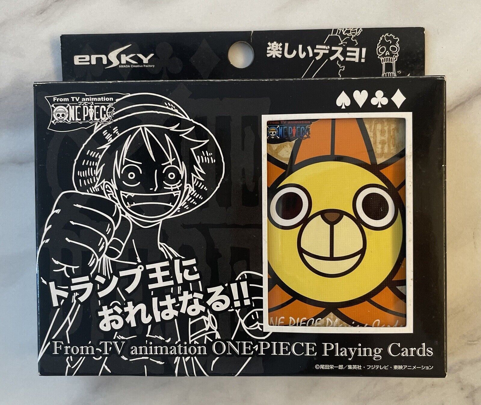 One Piece  Playing Cards.Cards are new,but the box is damaged,2010,Japan Limited