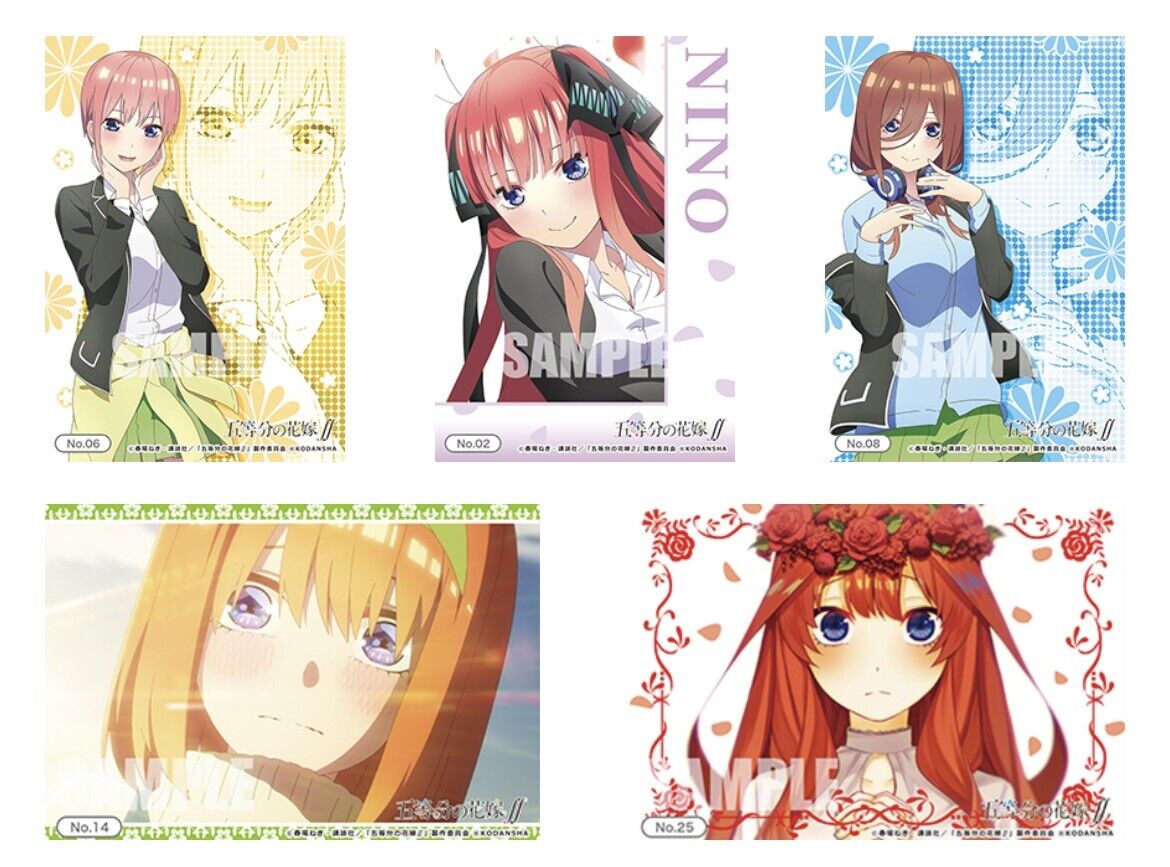 Gotobun no Hanayome The Quintessential Quintuplets.Clear Trading Card