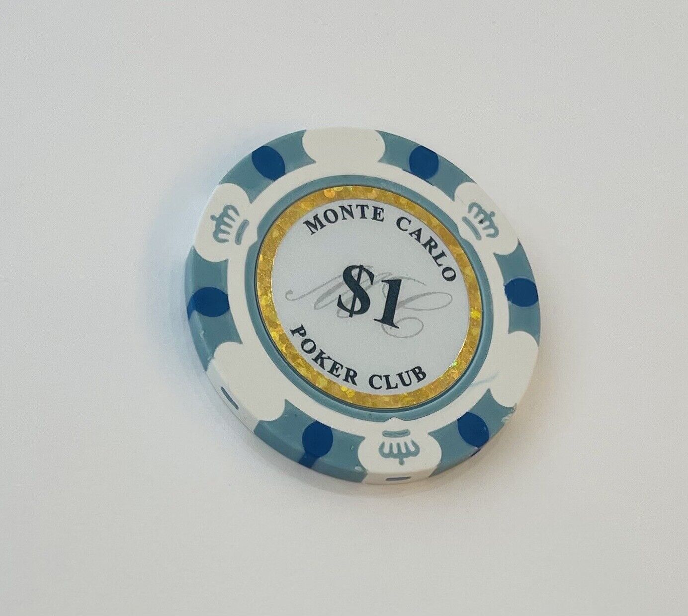 Monte Carlo Poker Chips 14Gram SAMPLE Set 10 Chips New