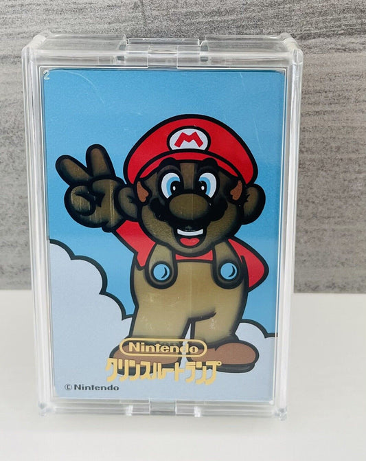 Vintage Nintendo Mario Transparent Plastic Playing Cards,1990,Very Rare☆New