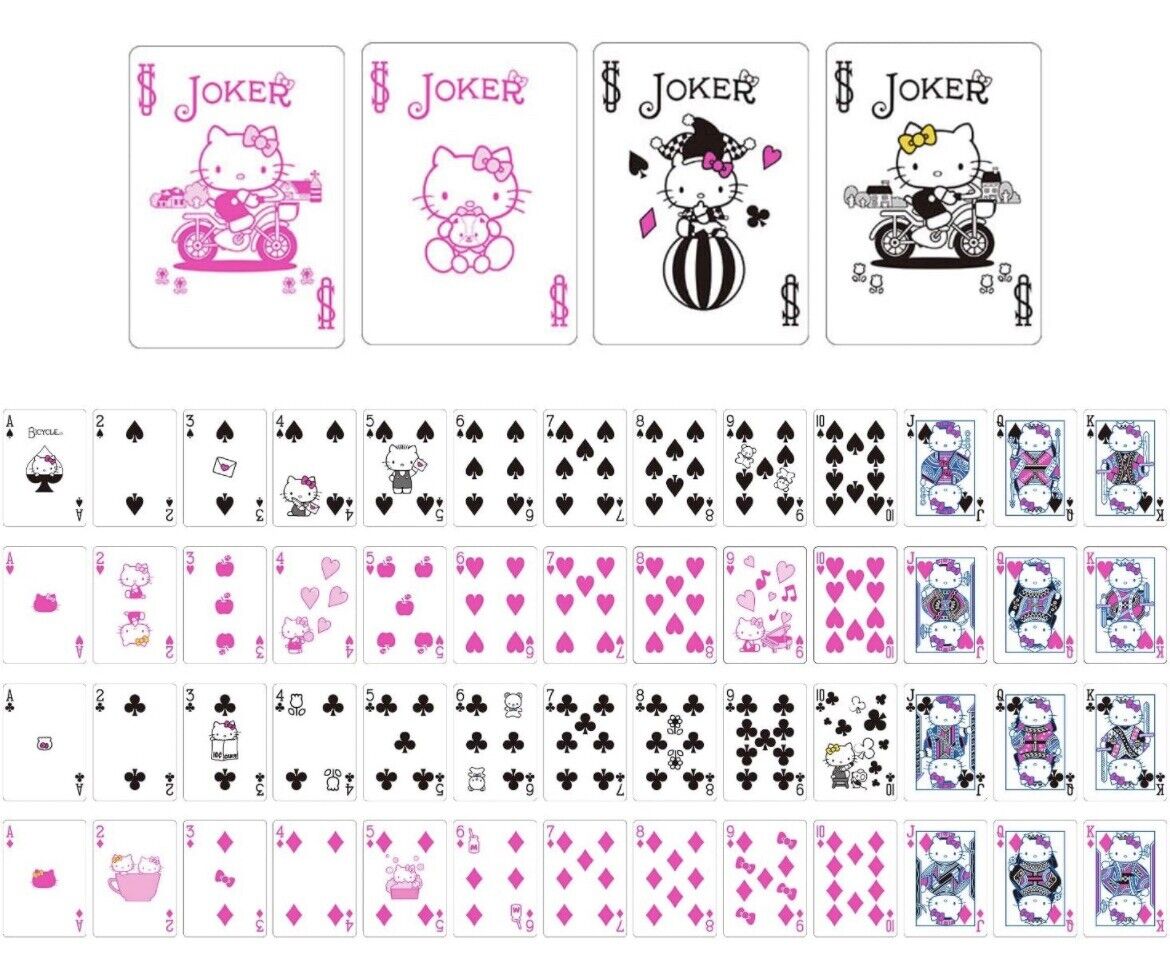 Bicycle Playing Cards Hello Kitty,From Japan.2021