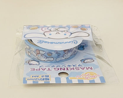 Sanrio Cinnamoroll Zipper Bags and Washi Tape  New Sealed from Japan