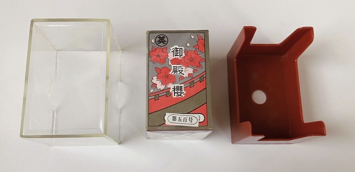 Vintage Hanafuda Gotensakura Red Japanese Playing Cards Made Before 1989 Rare