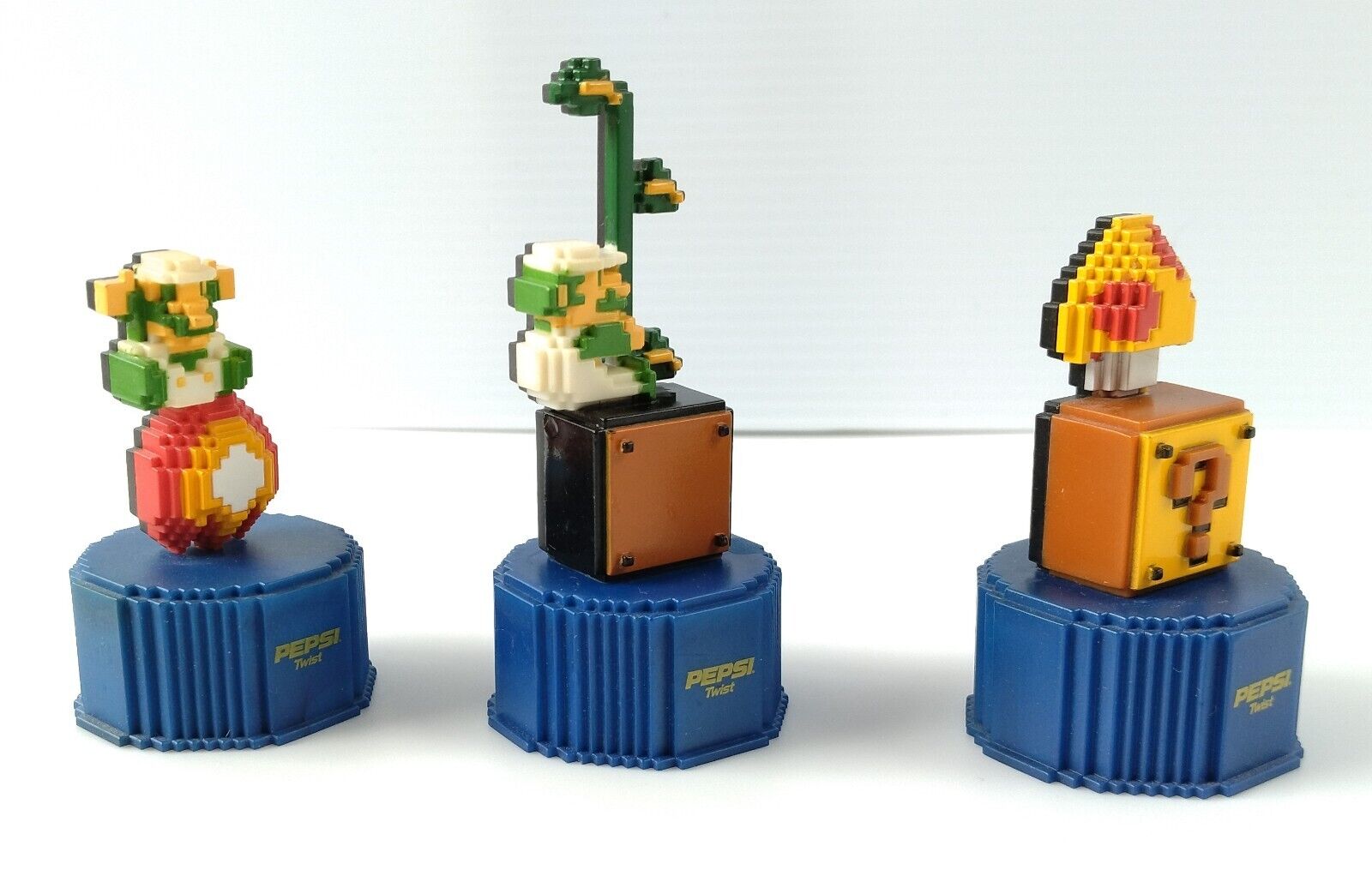 PEPSI Super Mario Bros. Dot Bottle Cap set of 3