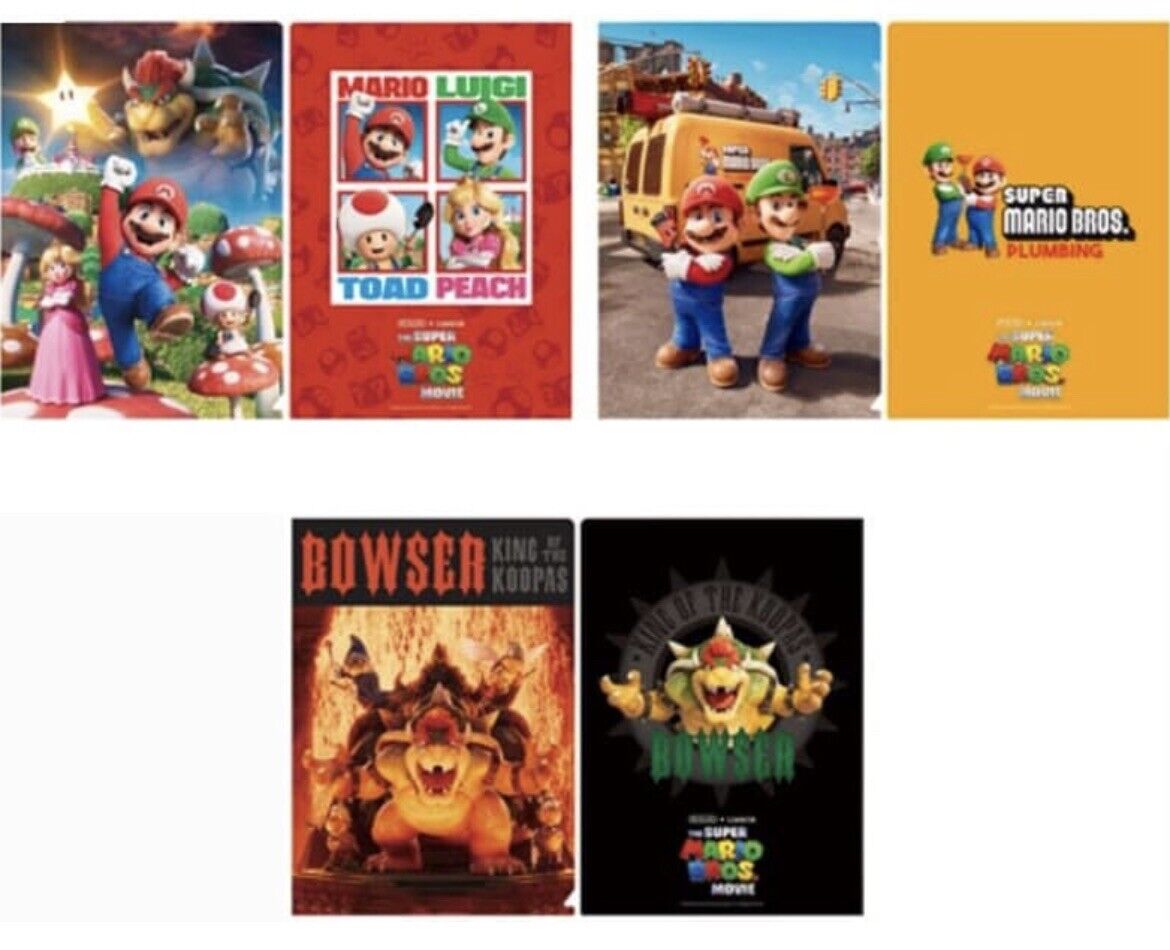 Super Mario Bros. File folders/3pieces/Double-sided/A4 size/Theater Limited