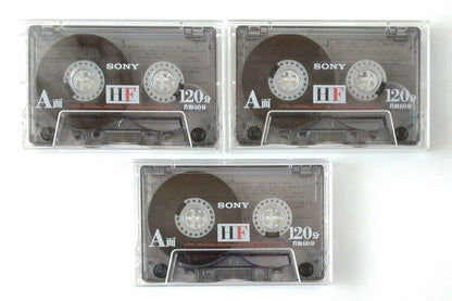 Sony Cassette Tape HF120 3 Pieces 3C-120HFA New Unsealed