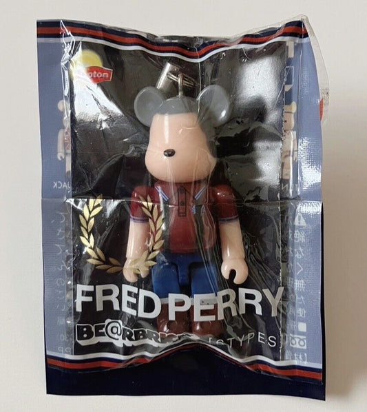 FRED PERRY Bearbrick Small Figure Strap Lipton New Sealed 2012 Rare